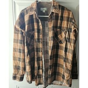Haband Flannel Shirt Mens Large